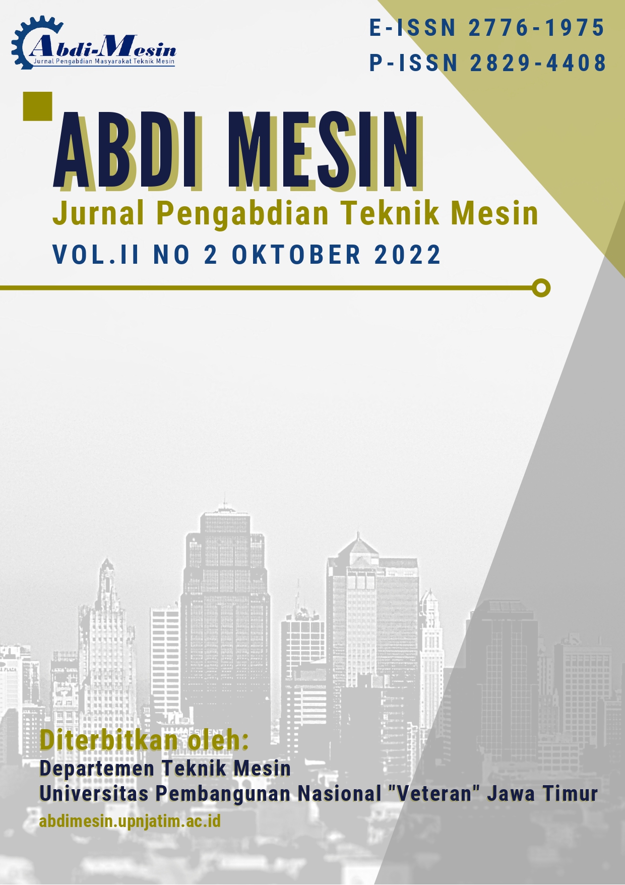 					View Vol. 2 No. 2 (2022): Abdi-mesin
				